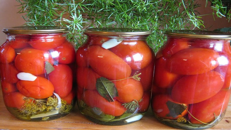 Les recettes les plus délicieuses de tomates marinées pour l'hiver dans des bocaux: comment cuisiner et rouler correctement les blancs