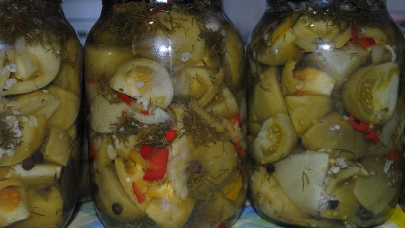 Comment préparer des tomates vertes pour l'hiver: couvrir les tomates vertes selon les meilleures recettes