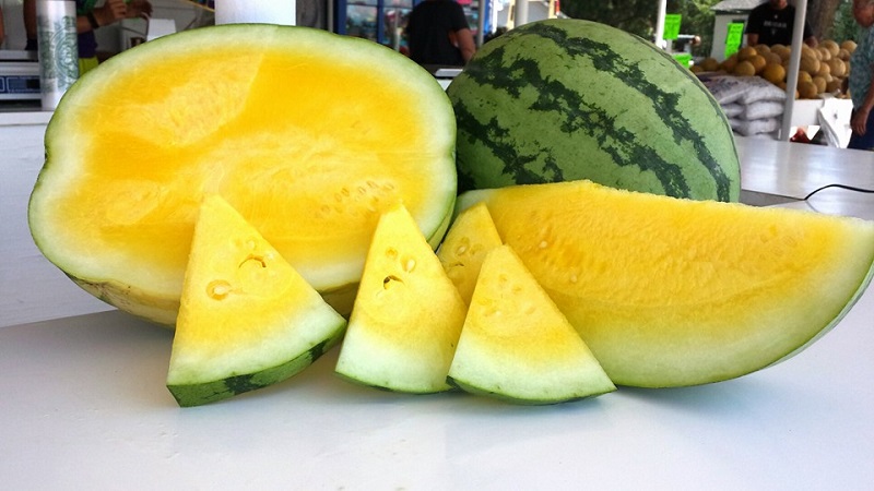 Description et caractéristiques des pastèques jaunes