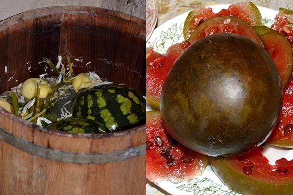 Les recettes les plus délicieuses pour saler les pastèques entières dans un tonneau pour l'hiver