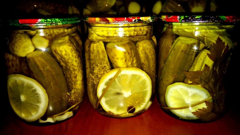 Recettes de délicieuses préparations de concombres au citron pour l'hiver en pots d'un litre