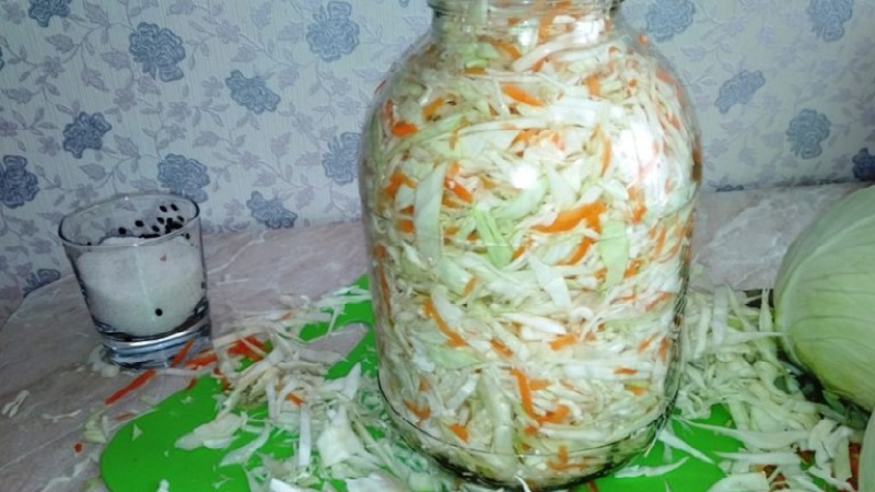 Comment saler le chou pour qu'il soit croustillant: recettes dans des bocaux et une casserole